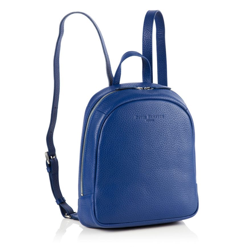 Poppy Leather Backpack Sapphire Blue - £240 - 