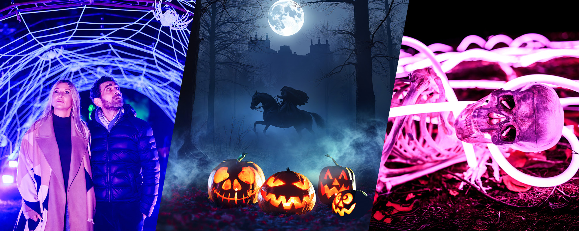 Blenheim Palace’s Halloween Trail returns 23 Oct–2 Nov 2025. Explore haunted paths, eerie lights, and spooky surprises. Book early for this sell-out event.